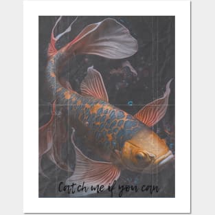 Koi Fish - Catch me if you can Posters and Art